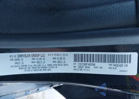 2015 Chrysler 200 S from USA, damaged, VIN 1C3CCCBB2FN635998